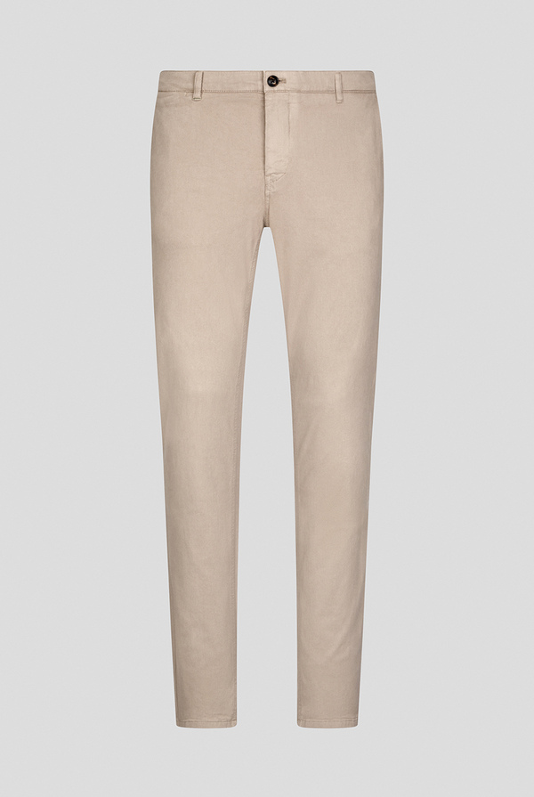 Pantaloni chino tinti in capo in cotone e tencel stretch - Pal Zileri shop online