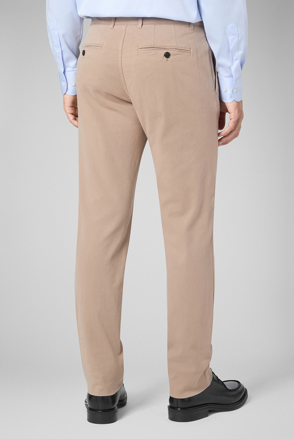 Pantaloni chino tinti in capo in cotone e tencel stretch - Pal Zileri shop online