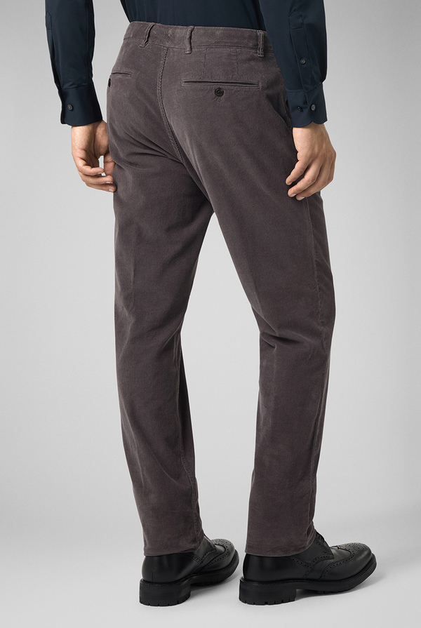 Pantaloni chino tinti in capo in cotone corduroy - Pal Zileri shop online