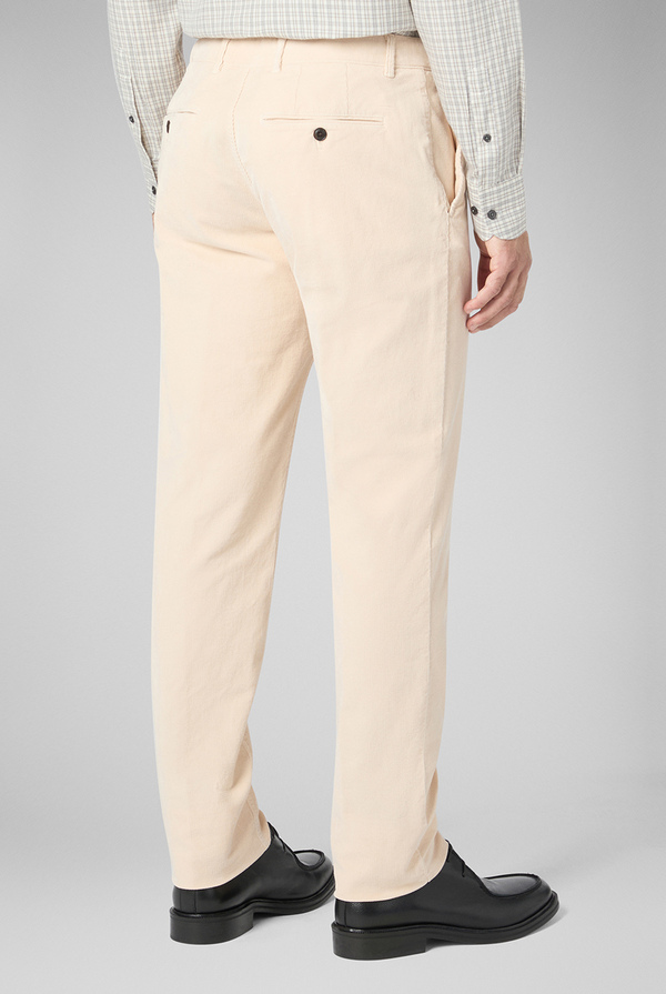 Pantaloni chino tinti in capo in cotone corduroy - Pal Zileri shop online