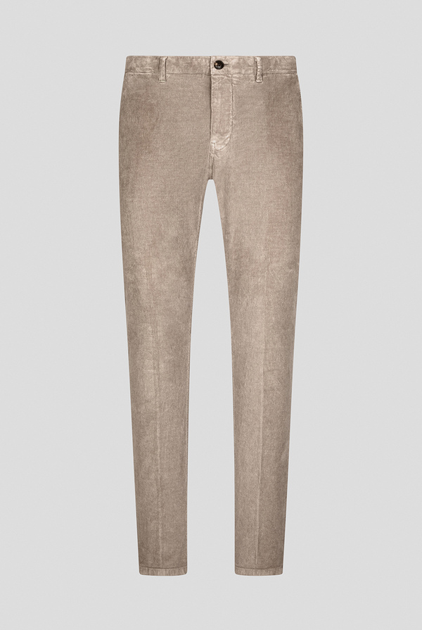 Garment dyed chino in corduroy cotton - Pal Zileri shop online