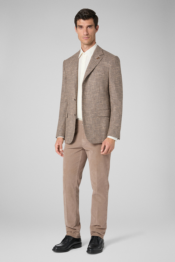 Pantaloni chino tinti in capo in cotone corduroy - Pal Zileri shop online