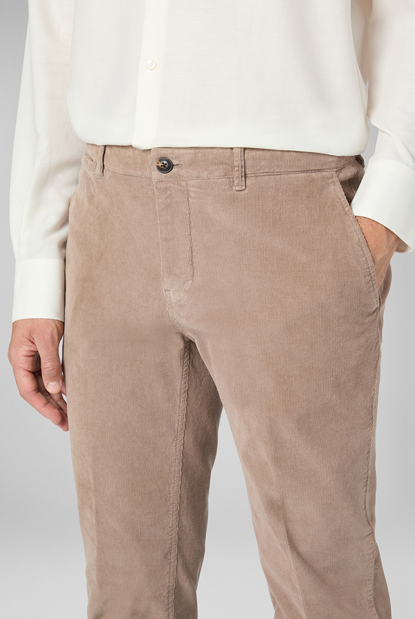 Garment dyed chino in corduroy cotton - Pal Zileri shop online