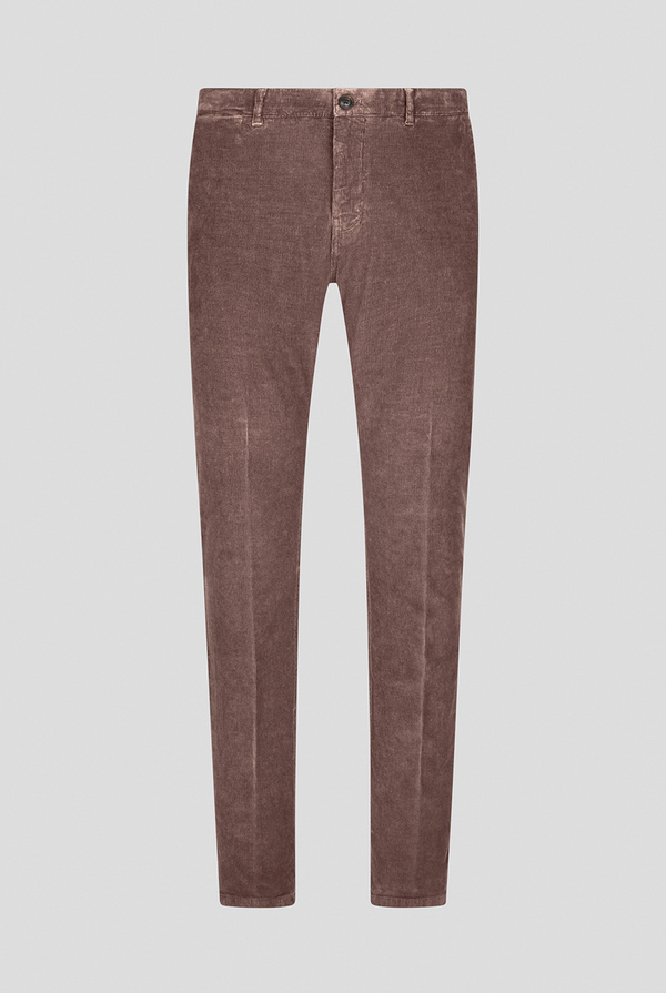 Garment dyed chino in corduroy cotton - Pal Zileri shop online