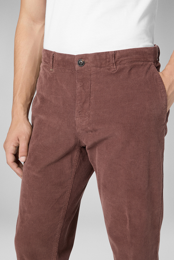 Garment dyed chino in corduroy cotton - Pal Zileri shop online