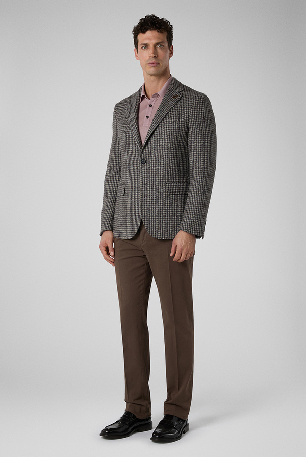Giacca Brera in lana e alpaca stretch effetto maglia - Pal Zileri shop online