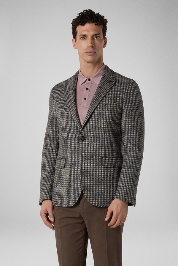 Giacca Brera in lana e alpaca stretch effetto maglia - Pal Zileri shop online