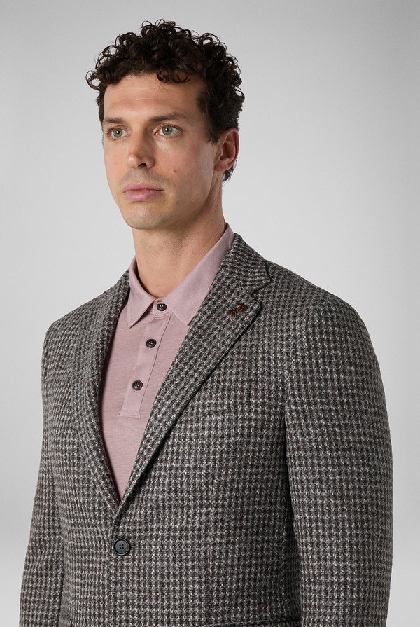 Giacca Brera in lana e alpaca stretch effetto maglia - Pal Zileri shop online