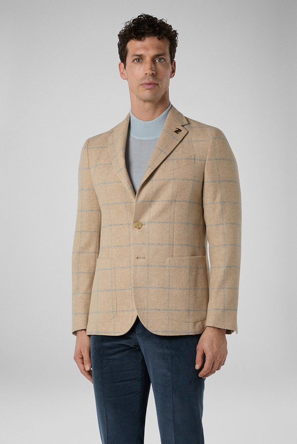 Giacca Brera in pura lana con motivo macro check - Pal Zileri shop online