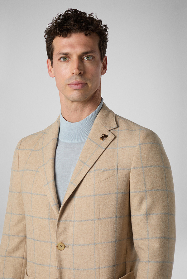 Giacca Brera in pura lana con motivo macro check - Pal Zileri shop online