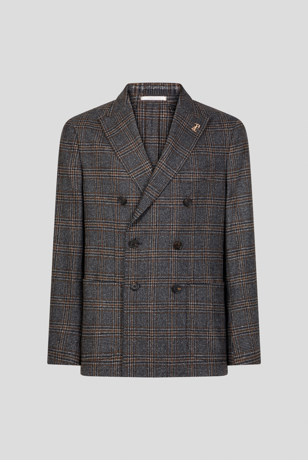 Giacca Brera doppio petto in pura lana con motivo Principe di Galles - Pal Zileri shop online
