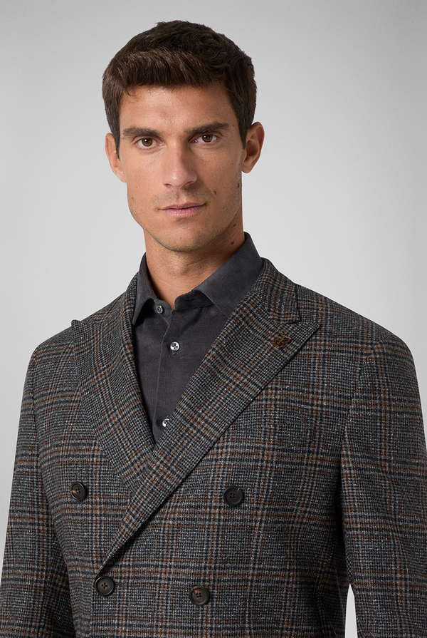 Giacca Brera doppio petto in pura lana con motivo Principe di Galles - Pal Zileri shop online