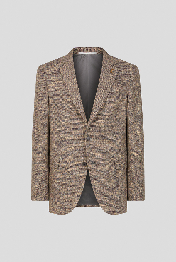 Vicenza jacket in cotton, wool and viscose knitted effect - Pal Zileri shop online