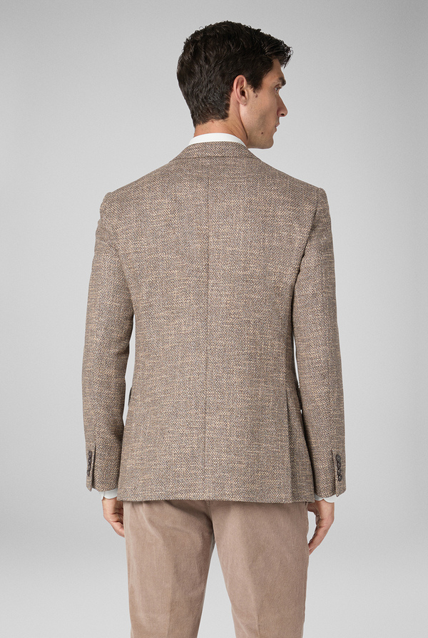 Vicenza jacket in cotton, wool and viscose knitted effect - Pal Zileri shop online