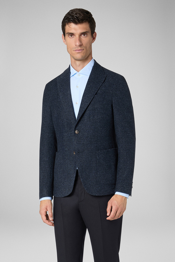 Jacket in technical wool with micro pattern - Pal Zileri shop online