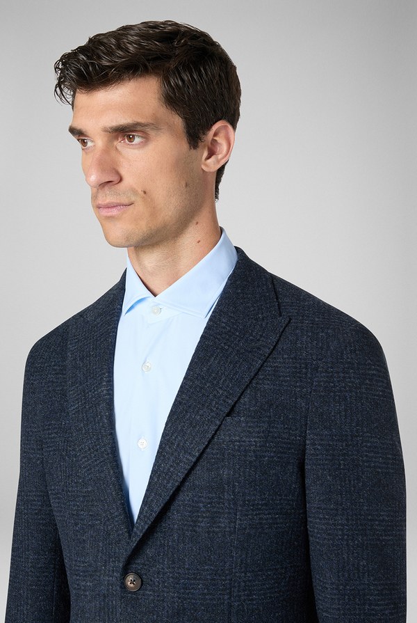 Jacket in technical wool with micro pattern - Pal Zileri shop online