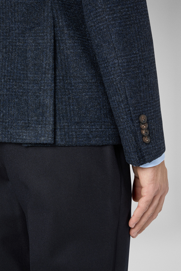 Jacket in technical wool with micro pattern - Pal Zileri shop online