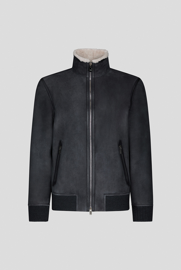 Shearling bomber with stand up collar - Pal Zileri shop online