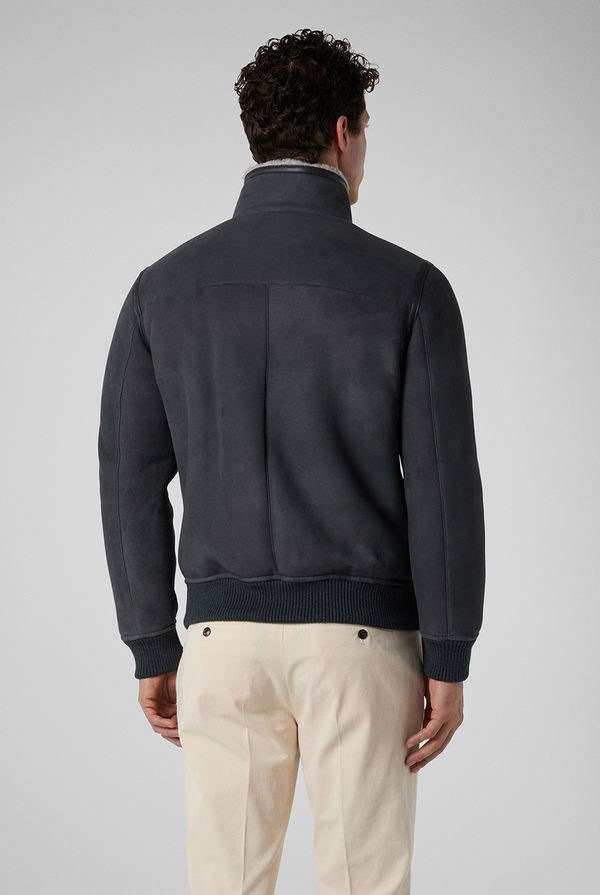 Shearling bomber with stand up collar - Pal Zileri shop online