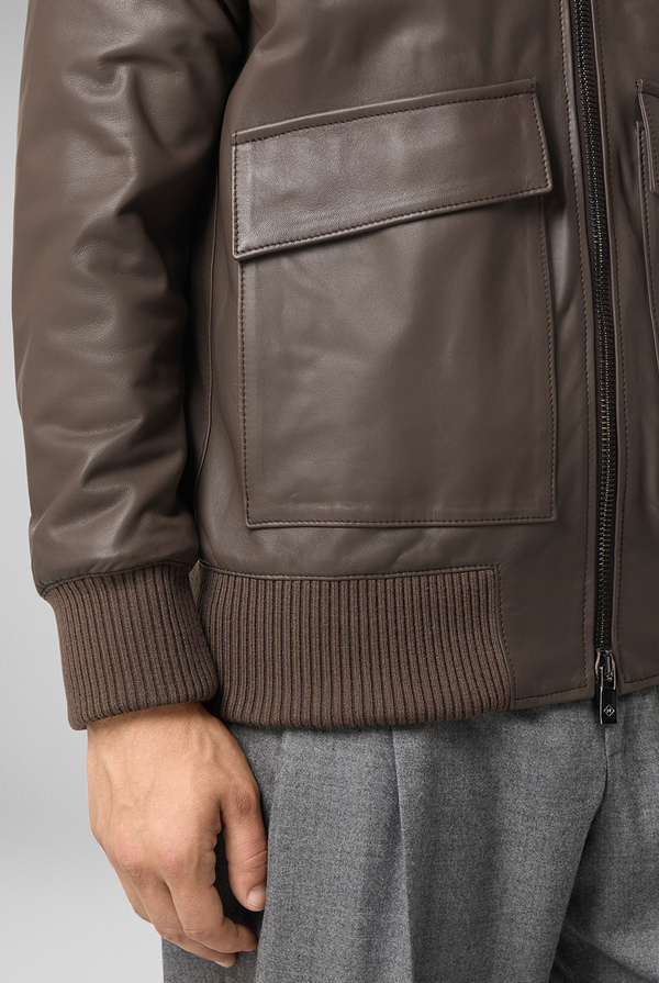 Aviator leather bomber - Pal Zileri shop online