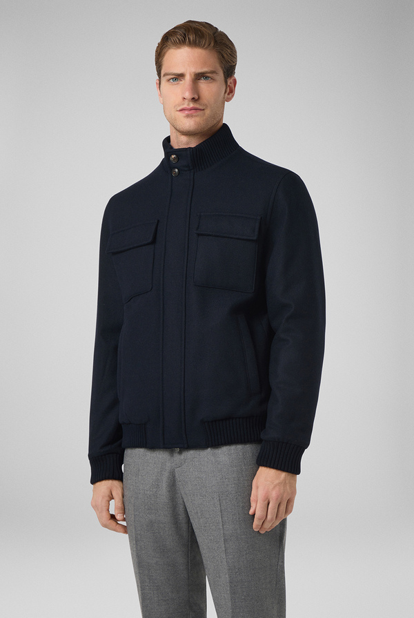 Blouson in lana blu navy - Pal Zileri shop online