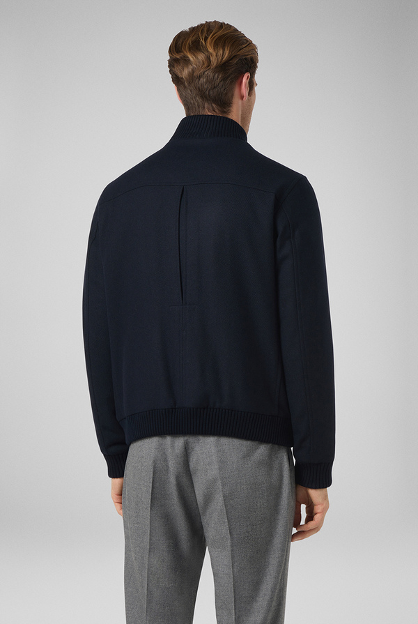 Blouson in lana blu navy - Pal Zileri shop online