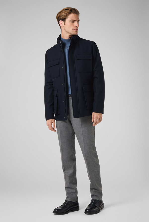 Field jacket in technical wool water repellent - Pal Zileri shop online