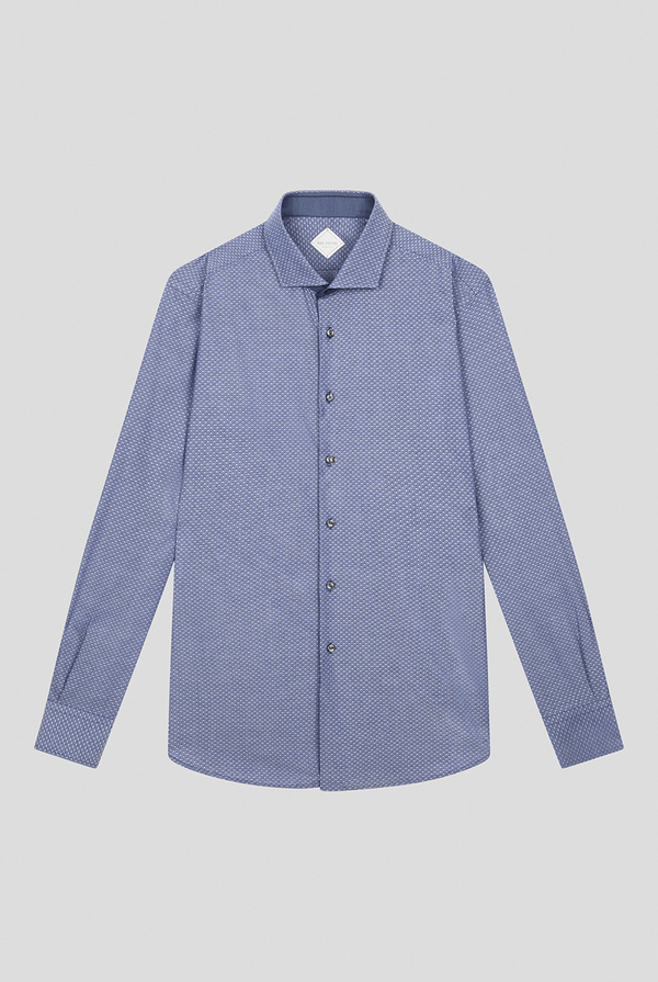 Camicia micro jacquard con collo Torino - Pal Zileri shop online