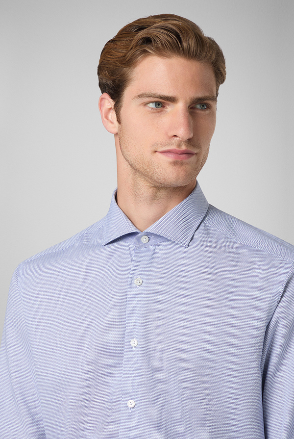 Camicia micro jacquard con collo Torino - Pal Zileri shop online