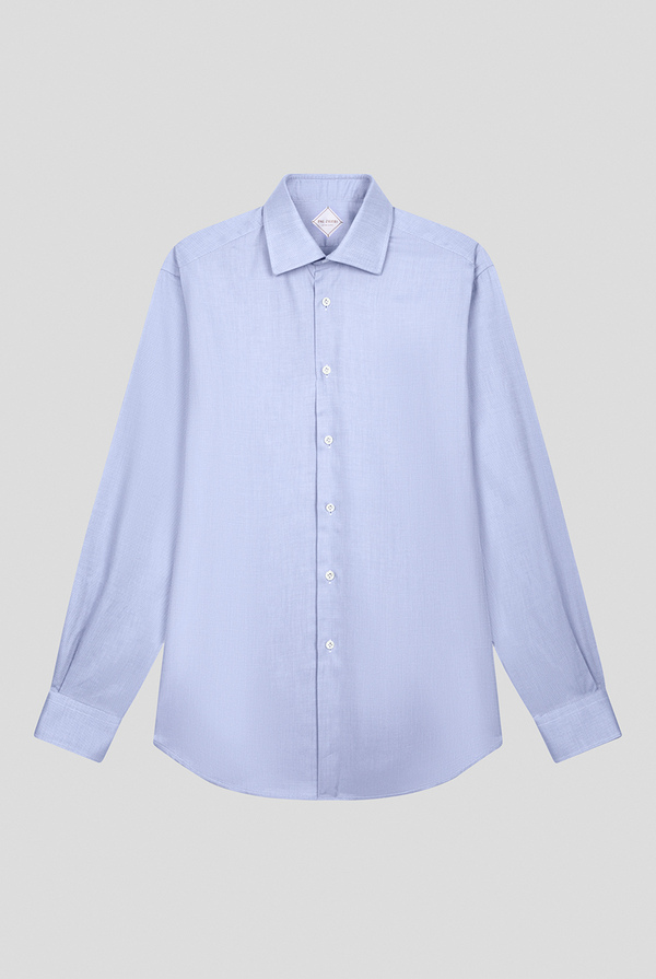 Micro jacquard shirt with collar Milano - Pal Zileri shop online