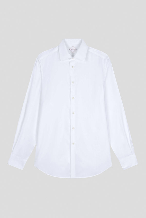 Micro jacquard shirt with collar Milano - Pal Zileri shop online