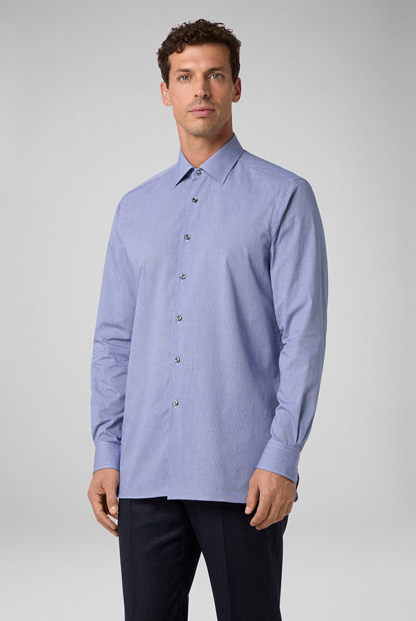 Camicia micro fantasia con collo Milano - Pal Zileri shop online