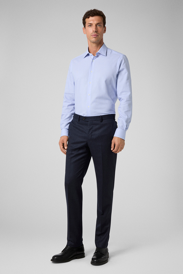 Camicia micro jacquard con collo Milano - Pal Zileri shop online