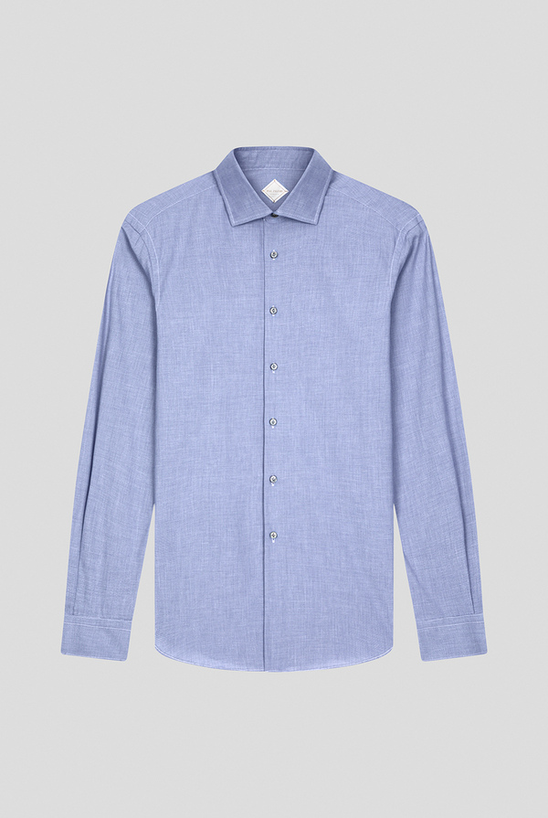 Camicia micro fantasia effetto denim - Pal Zileri shop online