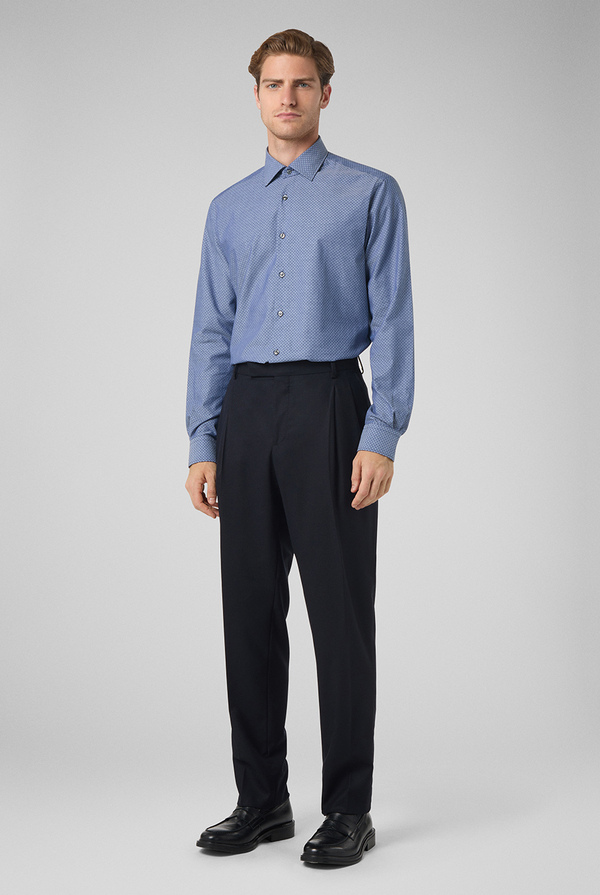 Camicia micro fantasia effetto denim - Pal Zileri shop online