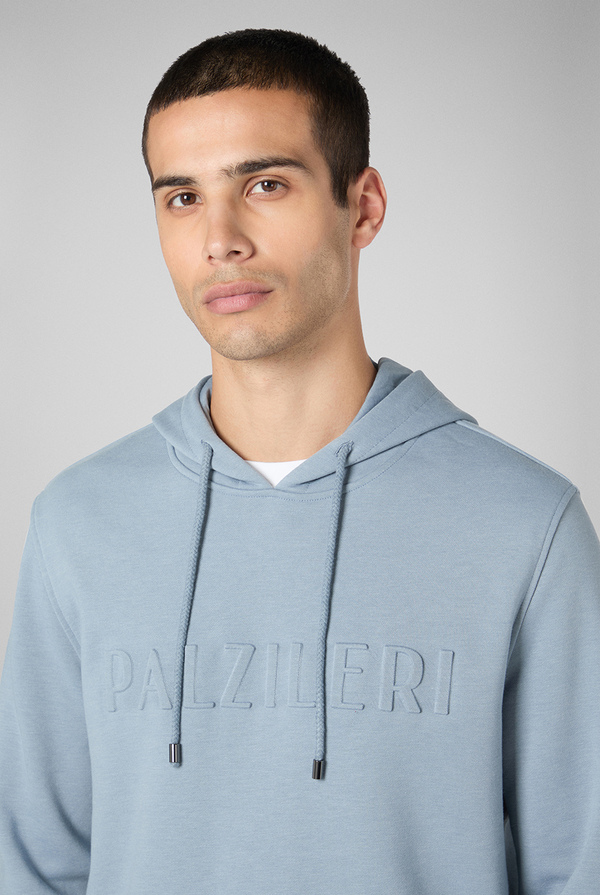 Hooded sweatshirt with logo - Pal Zileri shop online