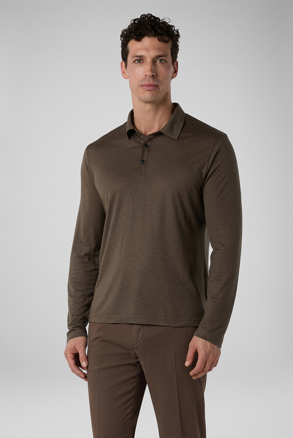 Wool and tencel polo - Pal Zileri shop online