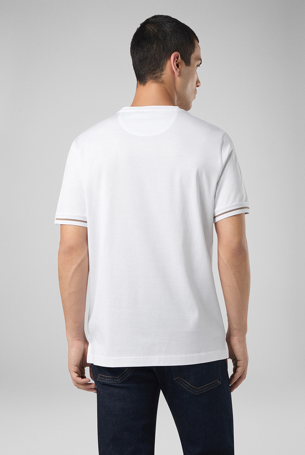 Jersey tshirt with embroidered logo - Pal Zileri shop online