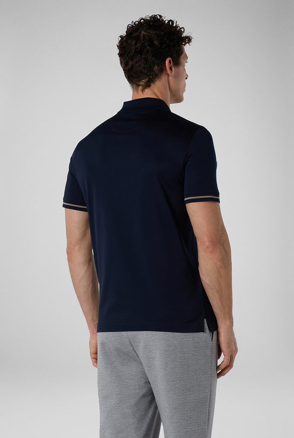 Zipped polo with embroidered logo - Pal Zileri shop online