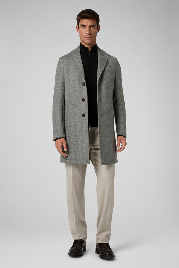 Pure wool coat GREY Pal Zileri Shop Online