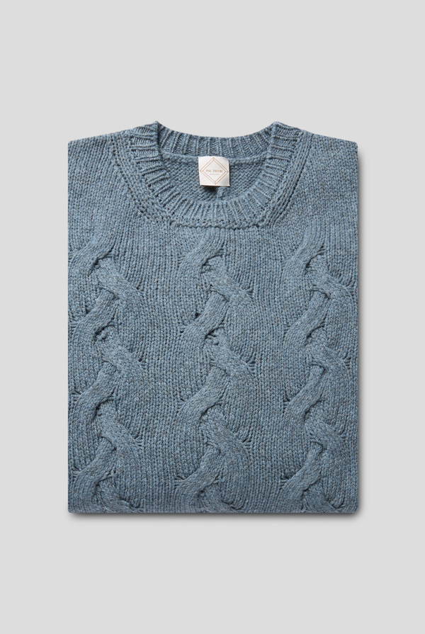 Maglia girocollo in lana intrecciata - Pal Zileri shop online