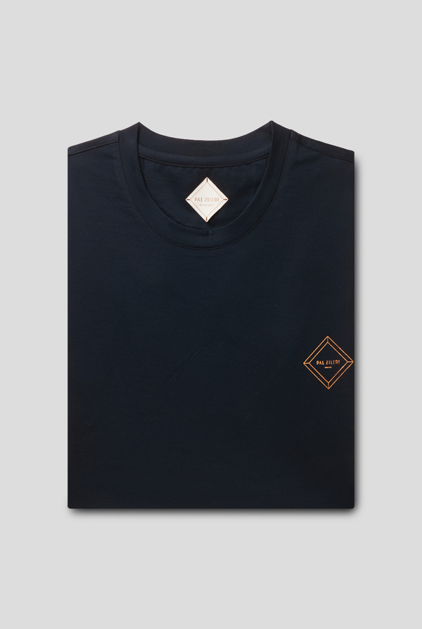 T-shirt in jersey di cotone mercerizzato con stampa - Pal Zileri shop online