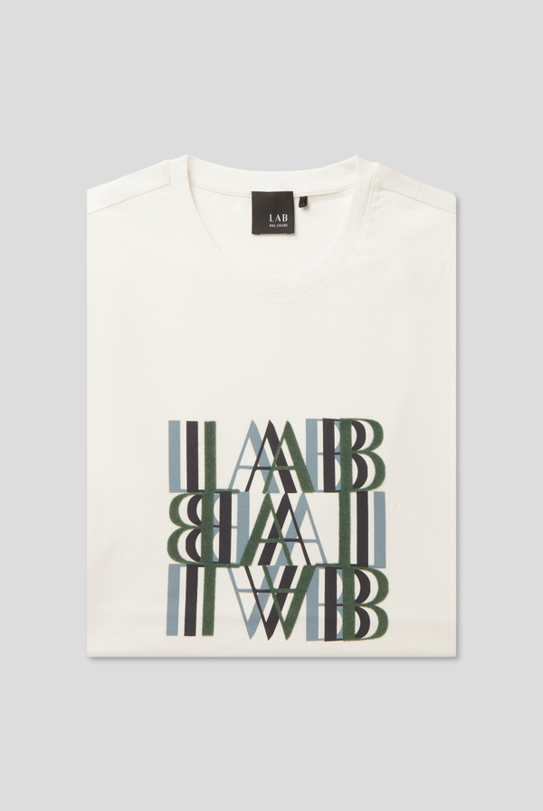 Multi-logo printed t-shirt - Pal Zileri shop online