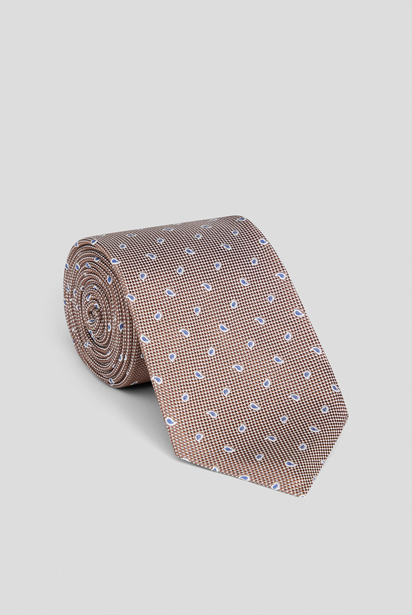 Pure silk jacquard tie - Pal Zileri shop online