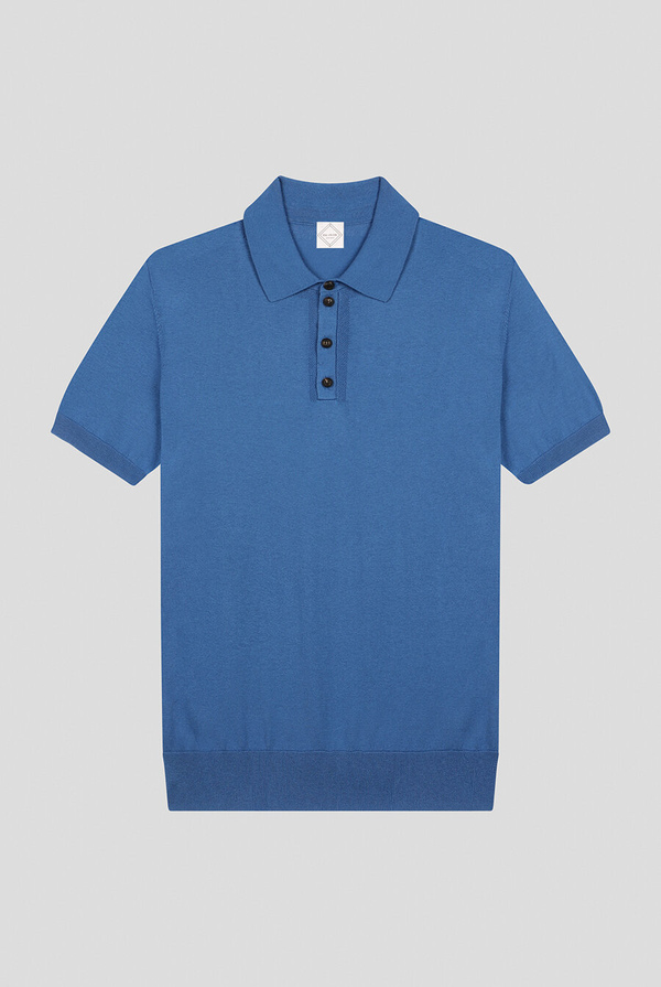 Knitted polo in wool and silk - Pal Zileri shop online