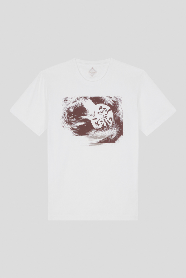 tshirt in cotone con stampa astratta - Pal Zileri shop online
