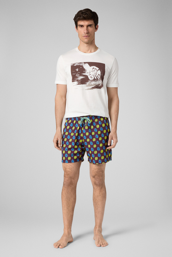 Tshirt in cotton with abstract print - Pal Zileri shop online