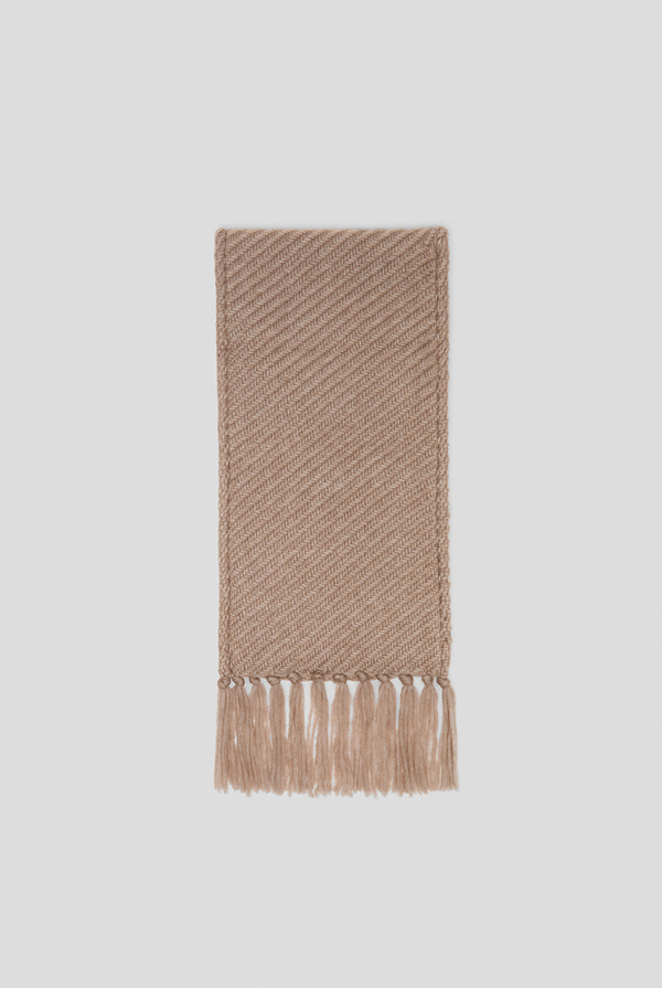 Scarf in virgin wool with maxi fringes - Pal Zileri shop online