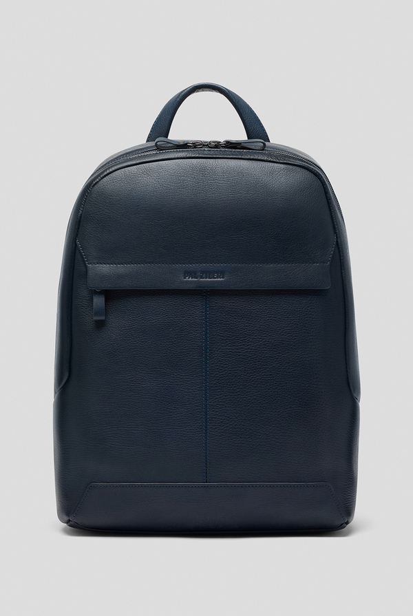 Backpack in pure leather BLUE NAVY Pal Zileri Shop Online