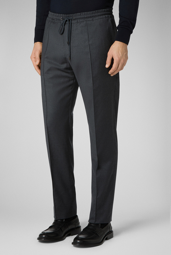 Drawstring trousers in pure wool - Pal Zileri shop online